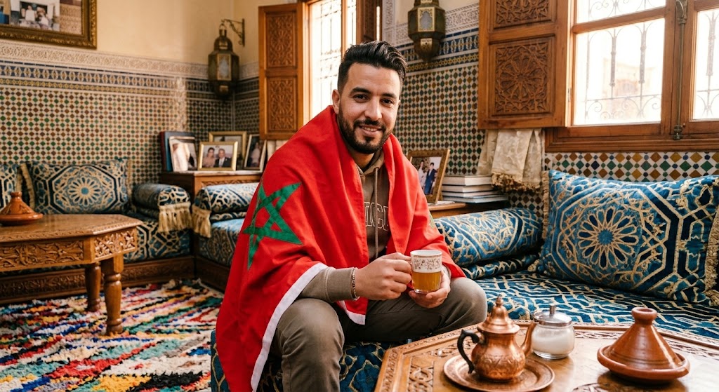 🇲🇦 Drapeau Marocain en Tissu Premium – Supportez le Maroc avec Fierté !🇲🇦 – Image 3